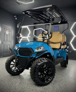 Lux F4 Golf Cart. Get ready to ride in style with our ultra-cool, fully loaded golf cart! Imagine jamming to your favorite tunes while chilling on super comfy seats.