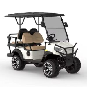 Designed for both performance and comfort, this golf cart is perfect for hitting the trails or cruising through your neighborhood.